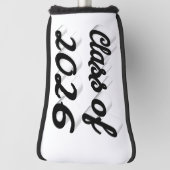 Class of 2026 black script graduation  golf headcover (Rotieren 90)