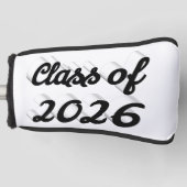 Class of 2026 black script graduation  golf headcover (Vorderseite)