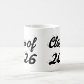 Class of 2026 black script graduation kaffeetasse (Mittel)