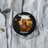 Class of 2026 Black Tassel Dignified Graduation Button (Beispiel)