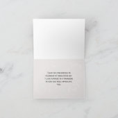 Class of 2026 Black Tassel Photo Graduation Dankeskarte (Innenseite)