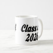Class of 2026 black text graduation kaffeetasse (VorderseiteRechts)