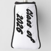 Class of 2026 black typography graduation  golf headcover (Rotieren 90)