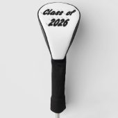 Class of 2026 black typography  graduation  golf headcover (Vorderseite)