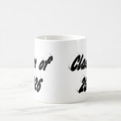 Class of 2026 black typography graduation kaffeetasse (Mittel)