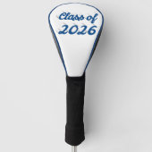 Class of 2026 blue script graduation  golf headcover (Vorderseite)