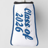 Class of 2026 blue text graduation  golf headcover (Rotieren 90)