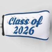 Class of 2026 blue text graduation  golf headcover (Vorderseite)