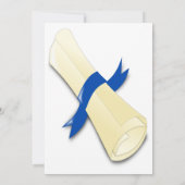 Class of 2026 blue text  graduation photo  einladung (Rückseite)