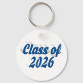 Class of 2026 blue text  graduation  schlüsselanhänger (Vorderseite)