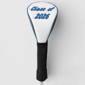 Class of 2026 blue typography graduation  golf headcover (Vorderseite)