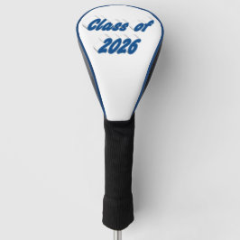 Class of 2026 blue typography graduation  golf headcover