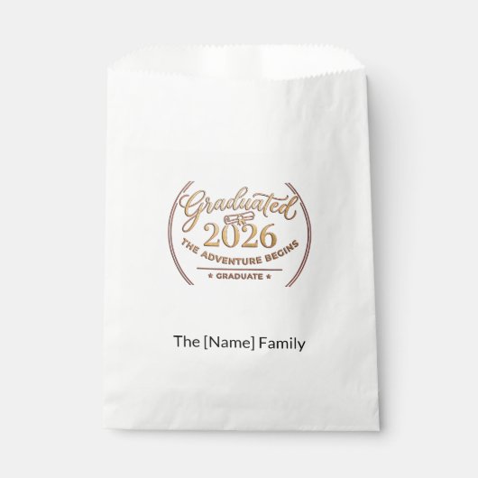 Class of 2026 / Bolsas Recuerdo Adventure Geschenktütchen (Vorderseite)