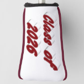 Class of 2026 burgundy typography graduation  golf headcover (Rotieren 90)