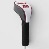 Class of 2026 burgundy typography  graduation  golf headcover (angewinkelt)