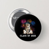 Class Of 2026 Cat Lover Button (Vorne & Hinten)
