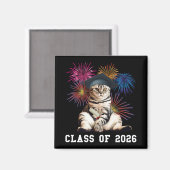 Class Of 2026 Cat Lover Magnet (Vorderseite/Rückseite)