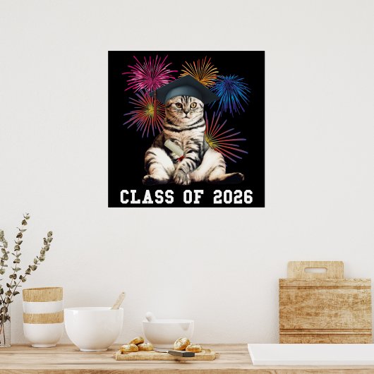 Class Of 2026 Cat Lover Poster (Küche)
