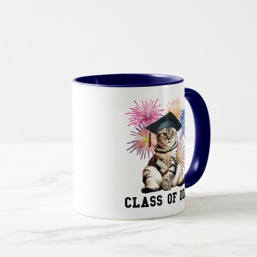 Class Of 2026 Cat Lover Tasse (VorderseiteRechts)