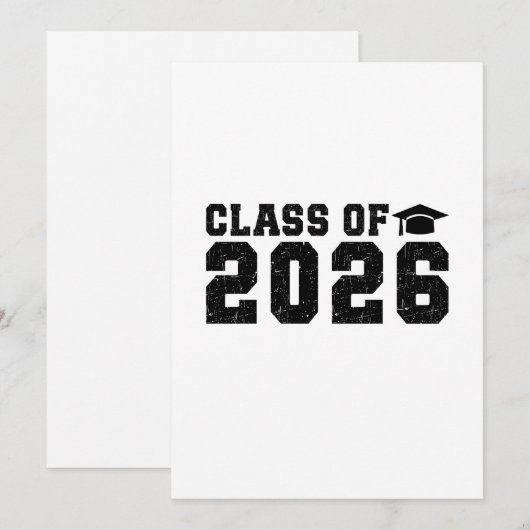 Class of 2026 einladung (Vorne/Hinten)
