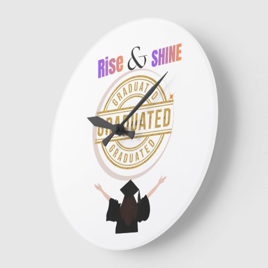 Class of 2026 Elite 🎓 Große Wanduhr (Winkel)