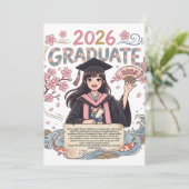 Class of 2026 feiertagskarte (Stehend Vorderseite)