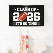 Class of 2026 Football Graduation It’s Go Time Banner (Insitu)