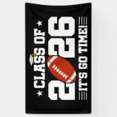 Class of 2026 Football Graduation It’s Go Time Banner (Vertikal)