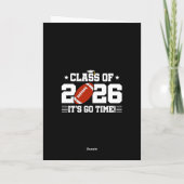 Class of 2026 Football Graduation It’s Go Time Karte (Rückseite)