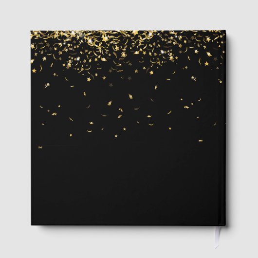 Class of 2026 Gold Balloons With Blue Cap Gästebuch (Rückseite)