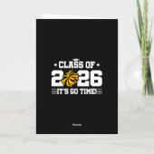 Class of 2026 Gold Cheer Graduation It’s Go Time Karte (Rückseite)