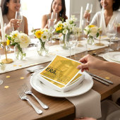 Class of 2026 Golden Photo Serviette