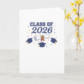 Class of 2026 Grad Caps and Diploma Card Blank Karte (Gelbe Blume)