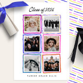 Class of 2026 Graduate 6 Photo Collage High School Ankündigung