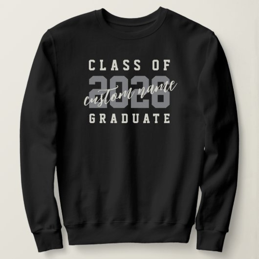 Class of 2026 Graduate Custom Name, Grad Gift Sweatshirt (Design vorne)