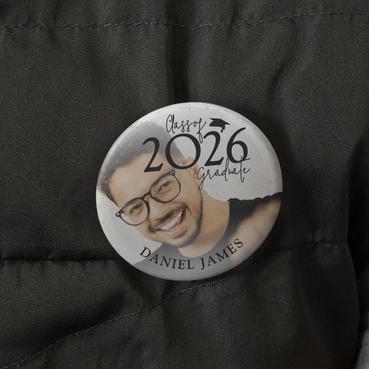 Class Of 2026 Graduate | Photo Graduation Button