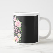 Class of 2026 Graduate She Did It Pink Floral mug Jumbo-Tasse (Rechts)