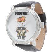 Class of 2026 Graduation Celebration Armbanduhr (Schrägansicht)