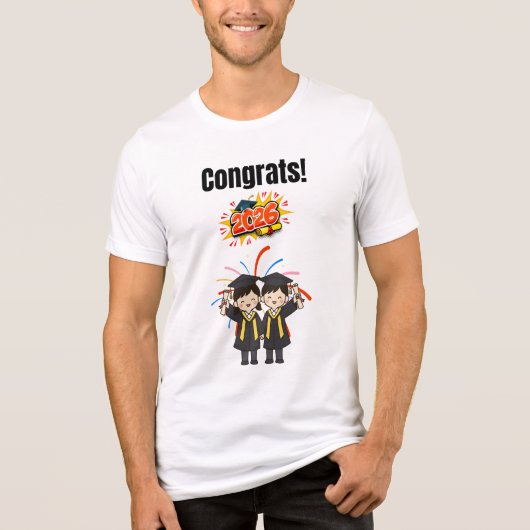 Class of 2026 Graduation Celebration Tri-Blend Shirt (Vorderseite)
