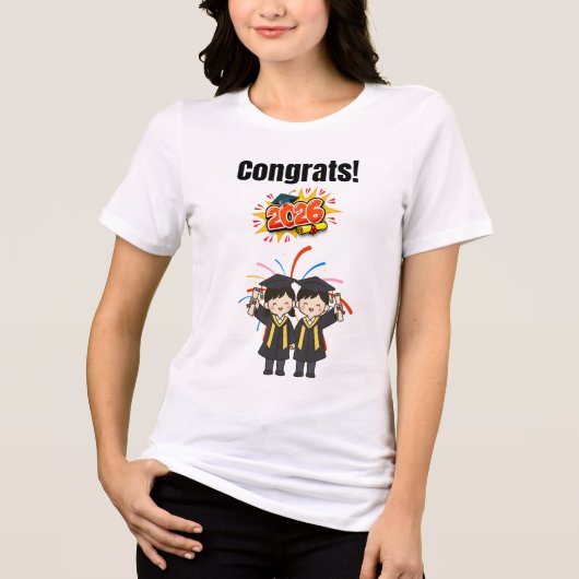 Class of 2026 Graduation Celebration  Tri-Blend Shirt (Vorderseite)