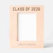 Class of 2026 Graduation Geätzte Rahmen (Vorderseite)