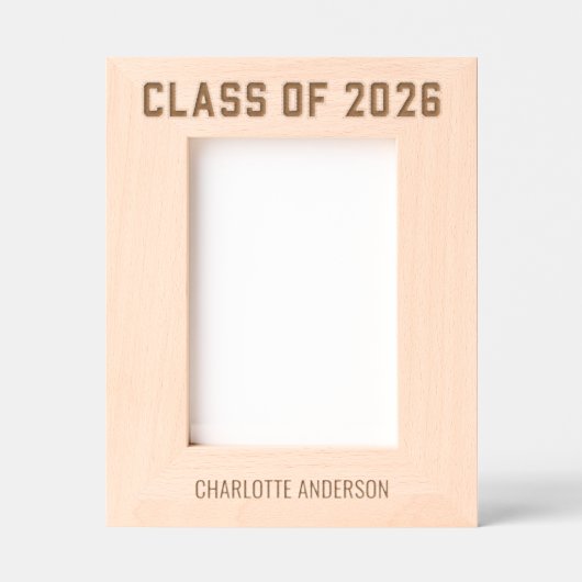 Class of 2026 Graduation Geätzte Rahmen (Vorderseite)