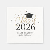 Class of 2026 Graduation Napkins Serviette (Vorderseite)