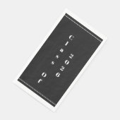 Class Of 2026 Graduation Party Black White Serviette (Ecke)
