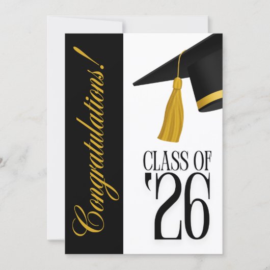 Class of 2026 Graduation Party Invitation Einladung (Vorderseite)