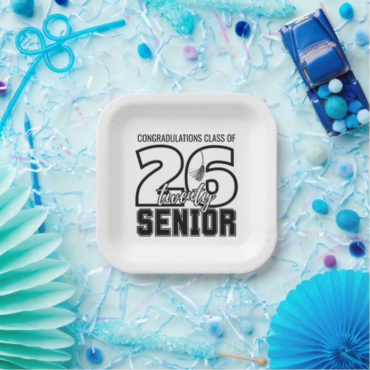 Class of 2026 Graduation Tassel Pappteller (Party)