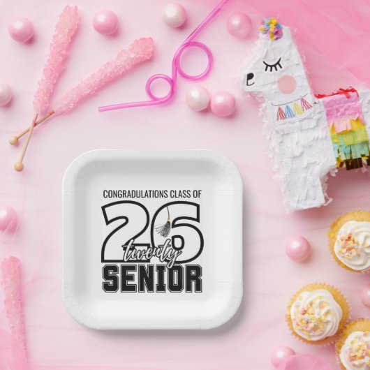 Class of 2026 Graduation Tassel Pappteller (Party)