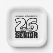 Class of 2026 Graduation Tassel Pappteller (Vorderseite)
