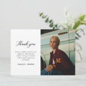 Class of 2026 Graduation Thank You Card Dankeskarte (Stehend Vorderseite)