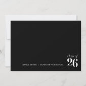 Class of 2026 Graduation Thank You Card Dankeskarte (Rückseite)